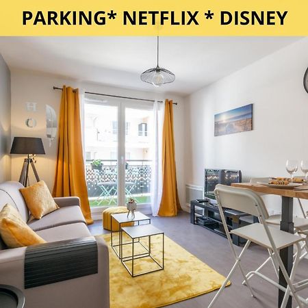 The Sunshine- Appart Cosy Proche Paris-Disney Avec Parking Prive Dans Residence Meaux Eksteriør bilde