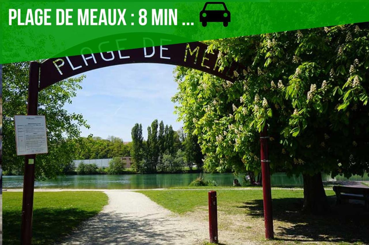The Sunshine- Appart Cosy Proche Paris-Disney Avec Parking Prive Dans Residence Meaux Eksteriør bilde